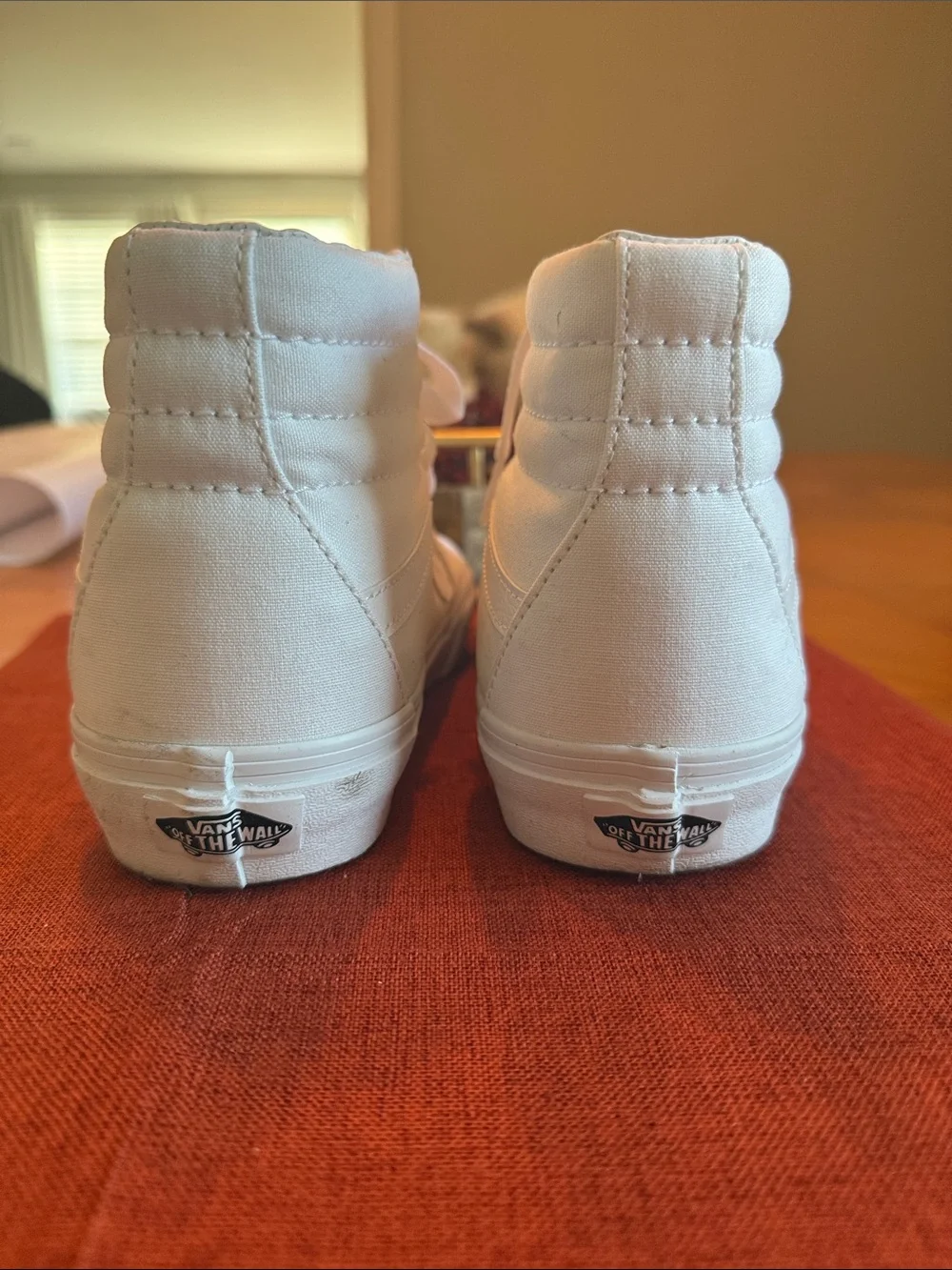 Vans White High-Top Canvas Sneakers